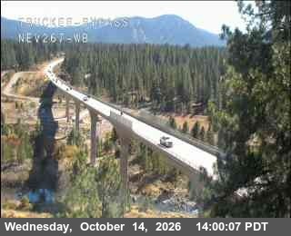 Hwy 267 at Truckee Bypass, SR-267 at 14:00 on 2026-10-14