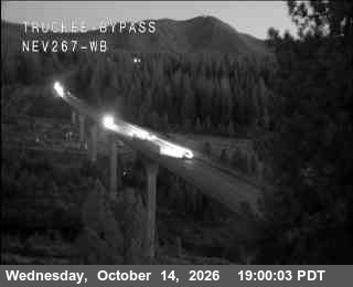 Hwy 267 at Truckee Bypass, SR-267 at 19:00 on 2026-10-14